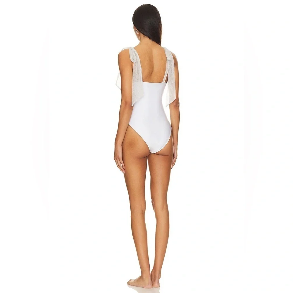 Beach Riot Dede Swimsuit White XL B2028